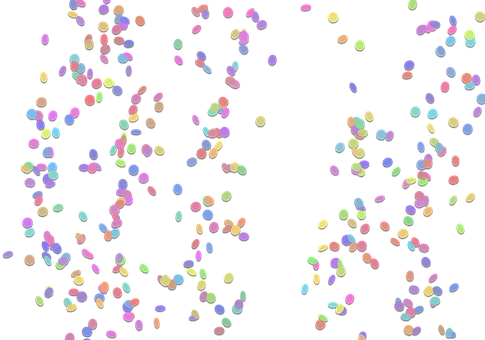 Colorful Confettion Black Background PNG image