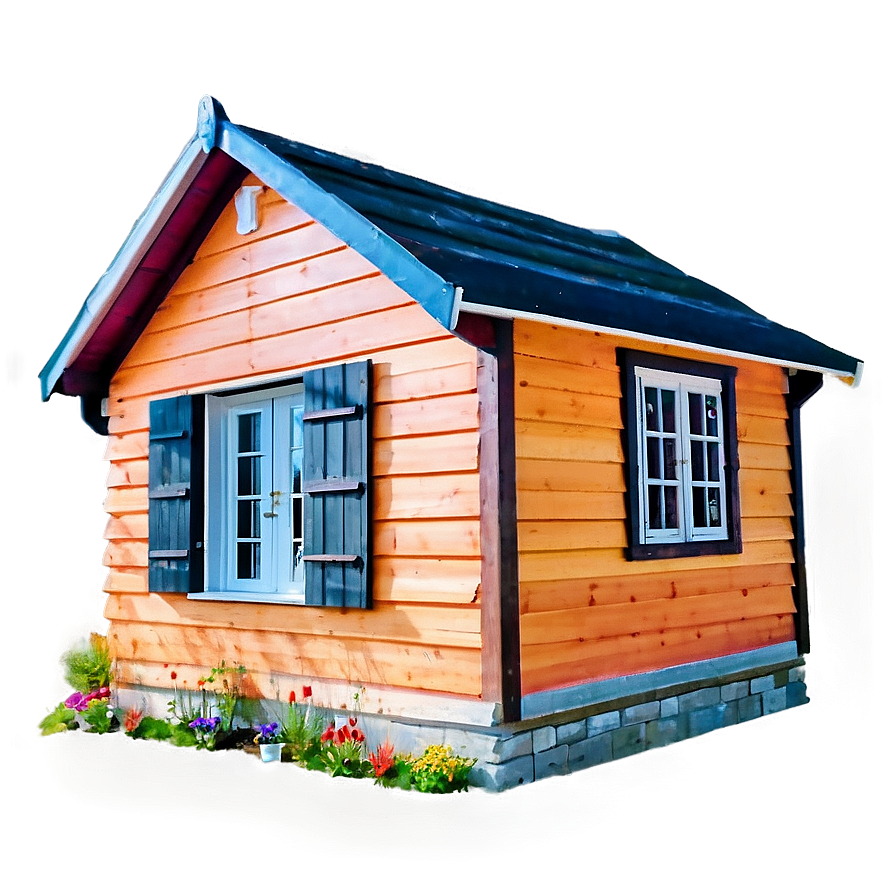 Colorful Cottage Facade Png Fae PNG image