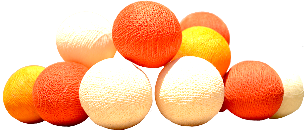 Colorful Cotton Yarn Balls PNG image