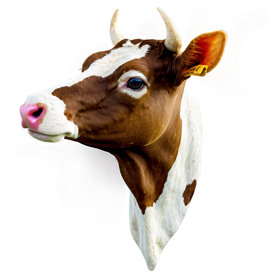 Colorful Cow Head Png 12 PNG image