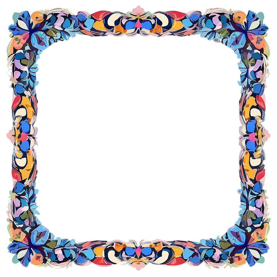 Colorful Cute Frame Png Ain57 PNG image