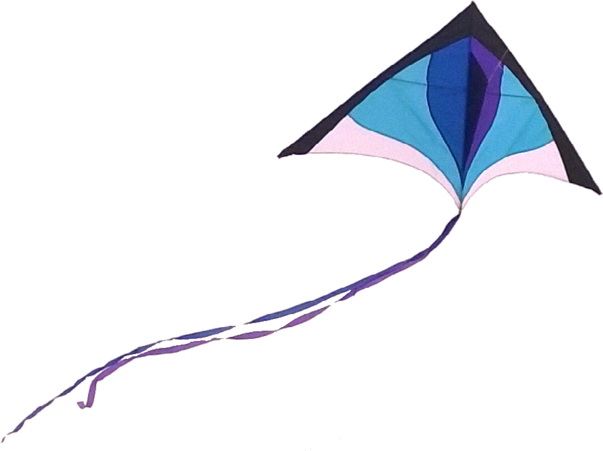 Colorful Diamond Kite Flying PNG image