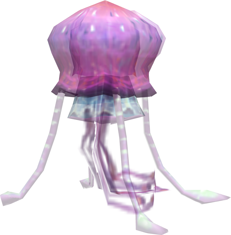 Colorful Digital Jellyfish Art PNG image