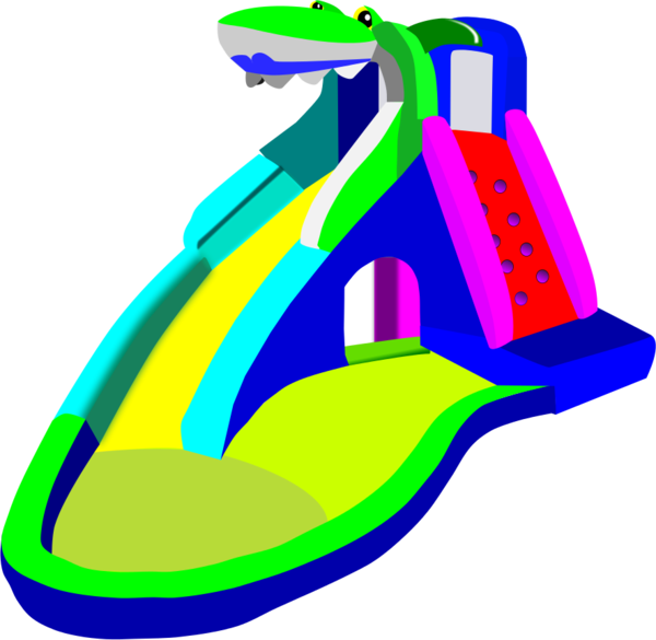 Colorful Dinosaur Playground Slide PNG image