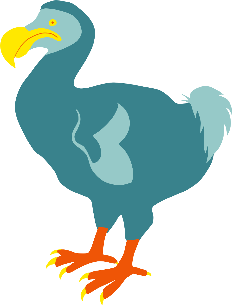 Colorful Dodo Bird Illustration PNG image