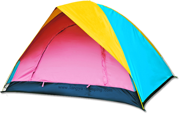 Colorful Dome Tent Outdoor Camping PNG image