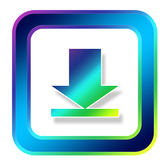 Colorful Download Icon PNG image