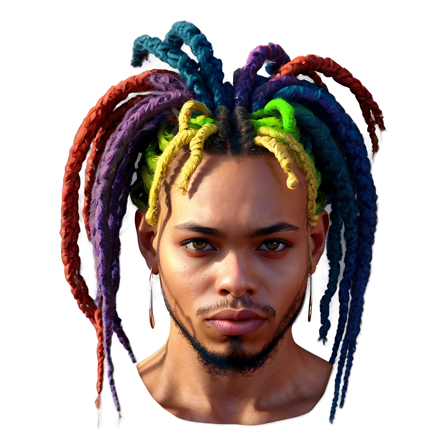 Colorful Dreads Ideas Png Jfo64 PNG image