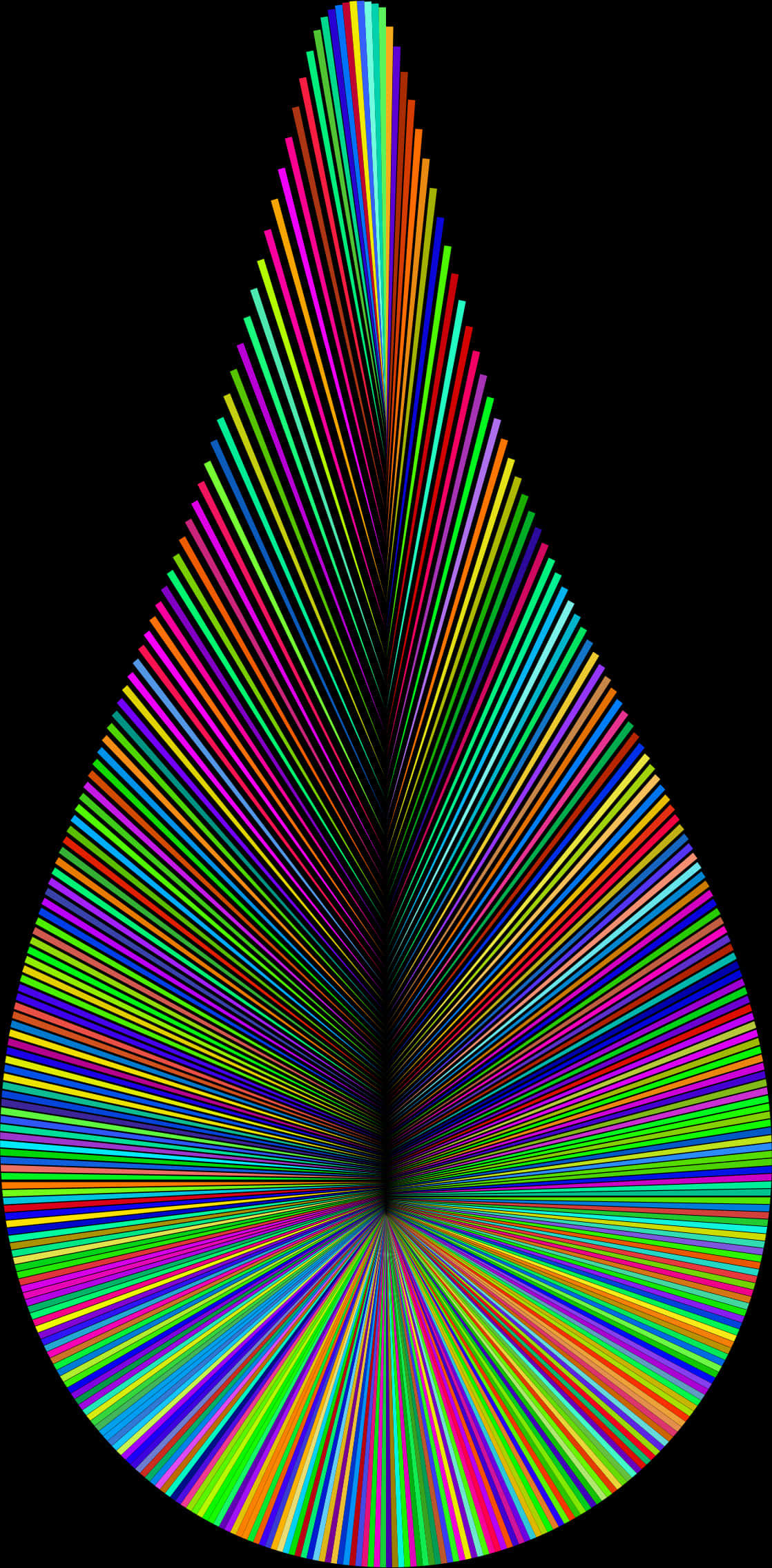 Colorful Droplet Spectrum Art PNG image