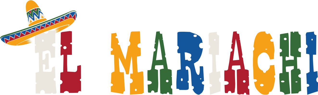 Colorful El Mariachi Text Graphic PNG image