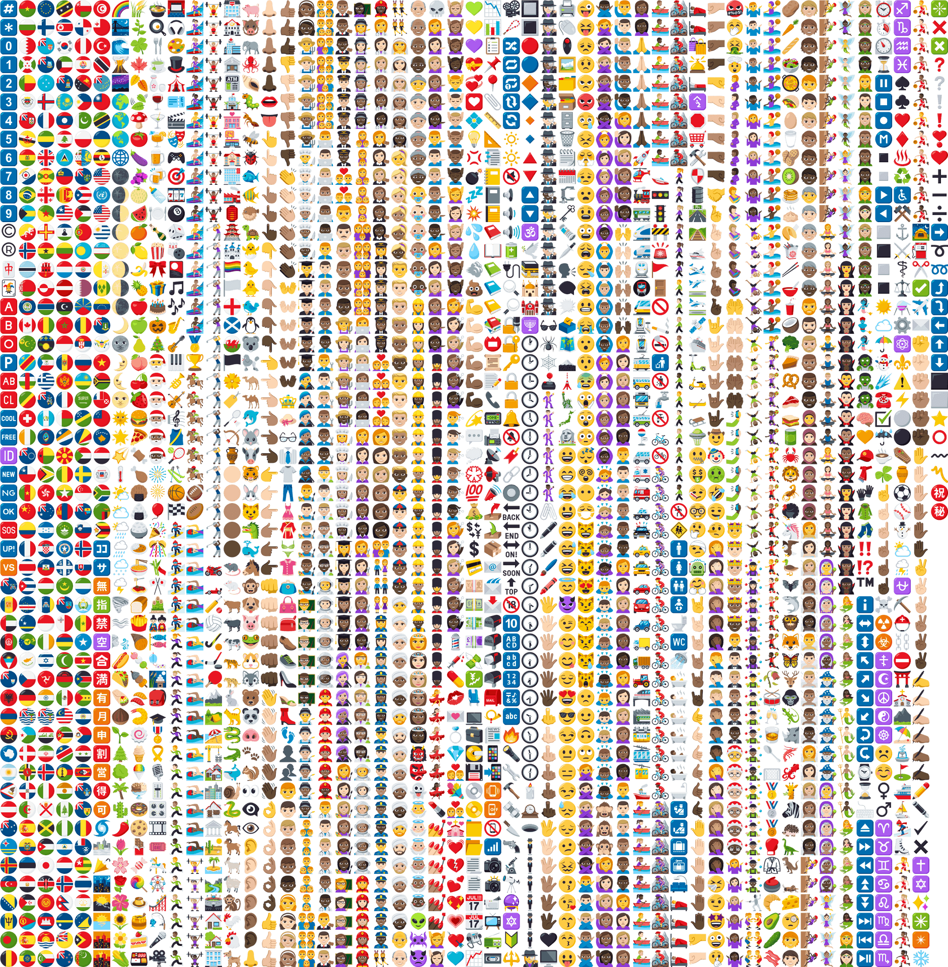 Colorful_ Emoji_ Collage_ Pattern PNG image