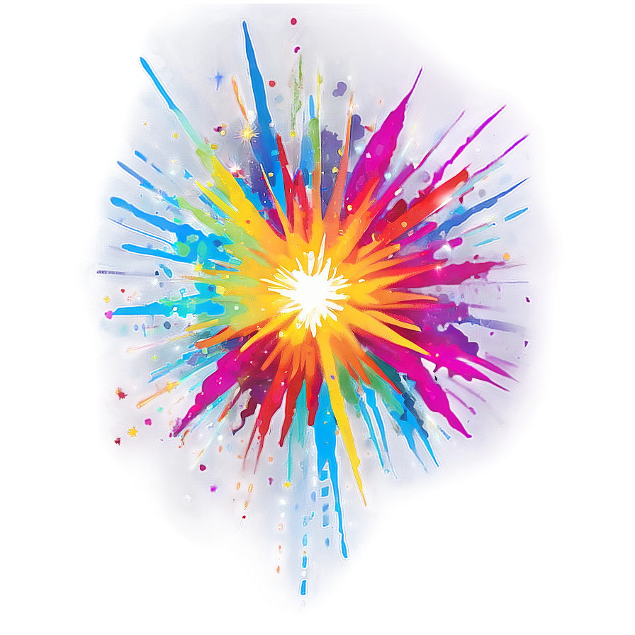 Colorful Explosion Transparent Png Artwork Tnh PNG image