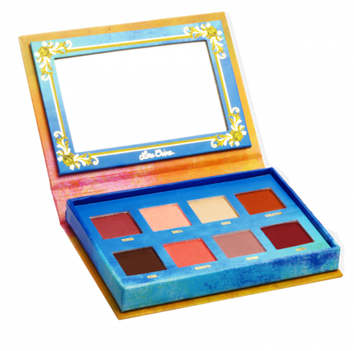 Colorful Eyeshadow Palette Open PNG image