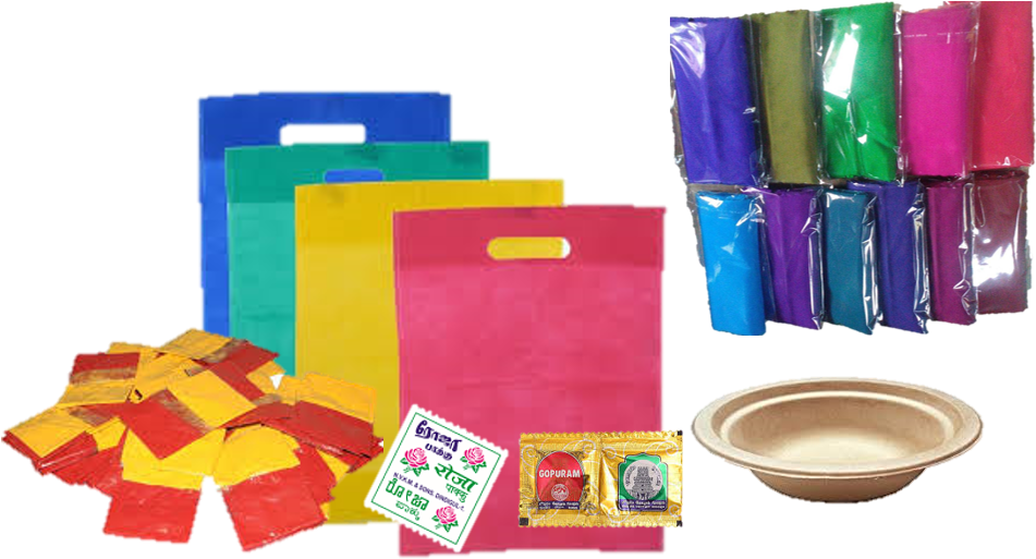 Colorful Festival Supplies PNG image