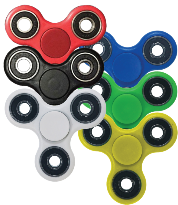 Colorful Fidget Spinners Collection PNG image