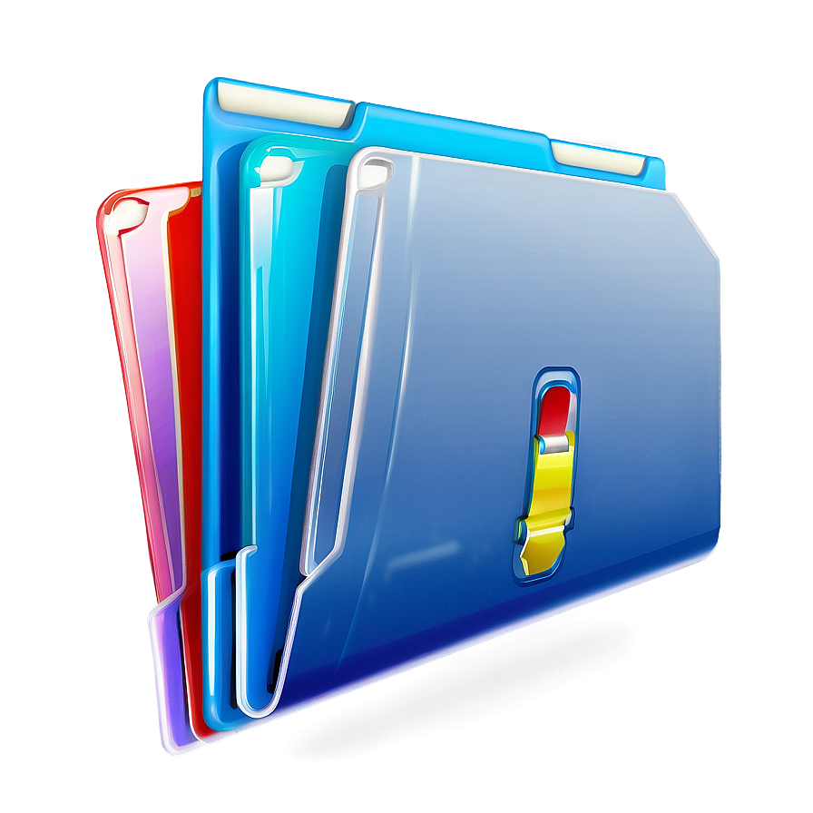 Colorful File Folder Png 22 PNG image