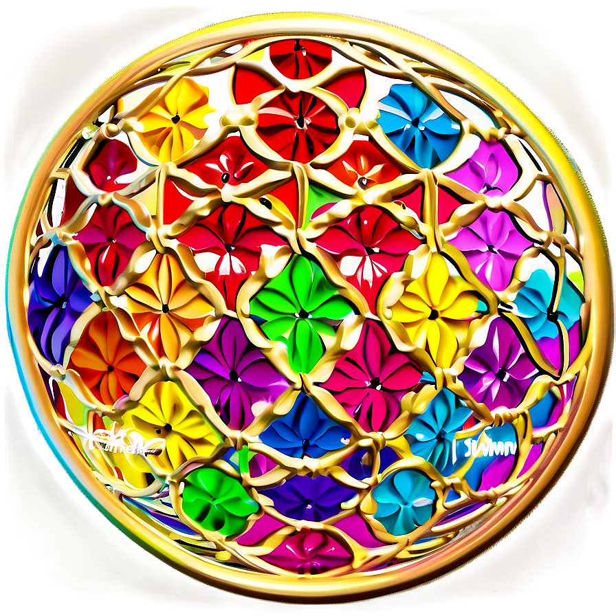 Colorful Flower Of Life Artwork Png 06252024 PNG image