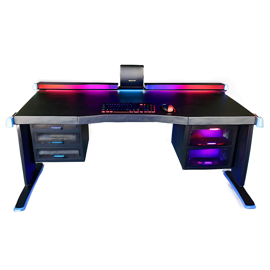 Colorful Gaming Desk Png 06212024 PNG image