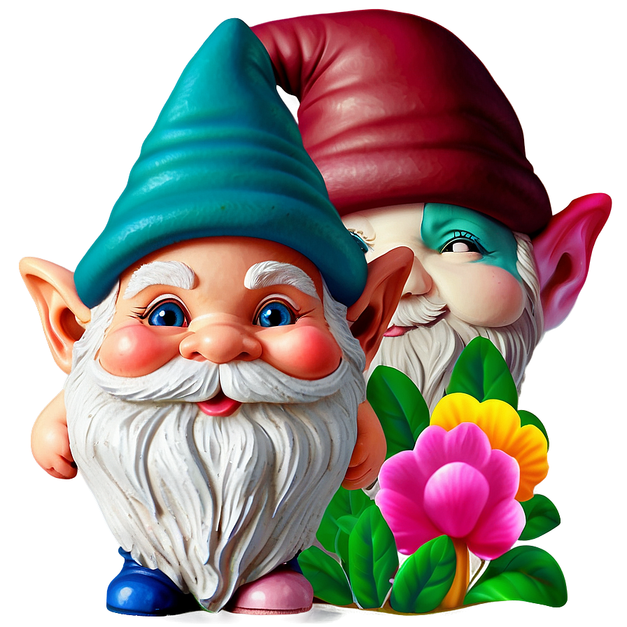 Colorful Garden Gnome Png Vef PNG image