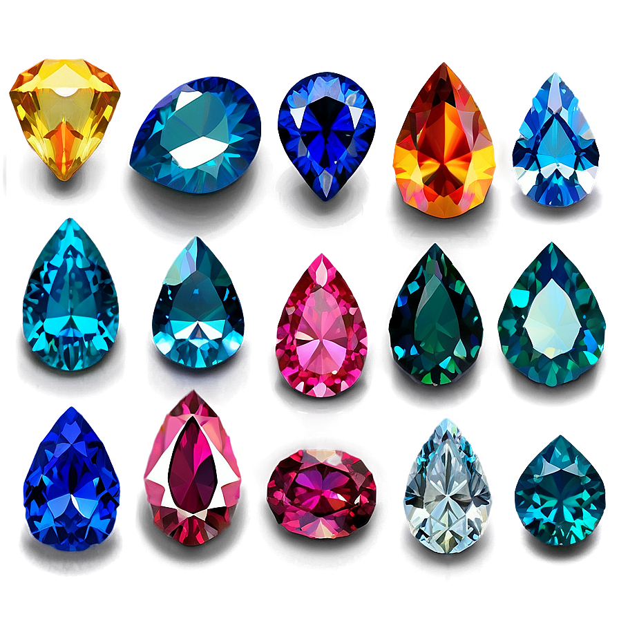 Colorful Gemstones Png Osq59 PNG image