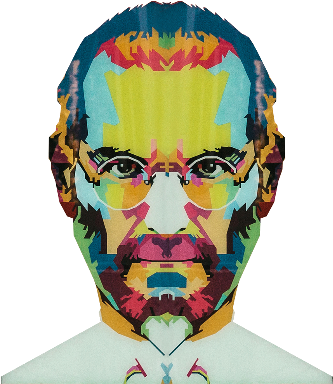 Colorful Geometric Portrait PNG image