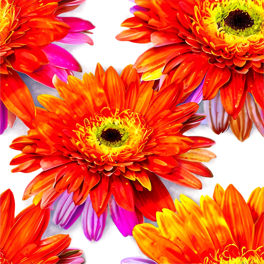 Colorful Gerbera Daisies Png 04292024 PNG image