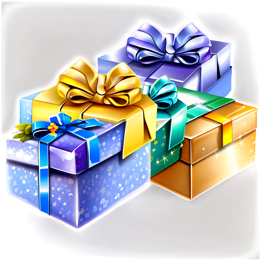 Colorful Gift Box Png Yyv PNG image