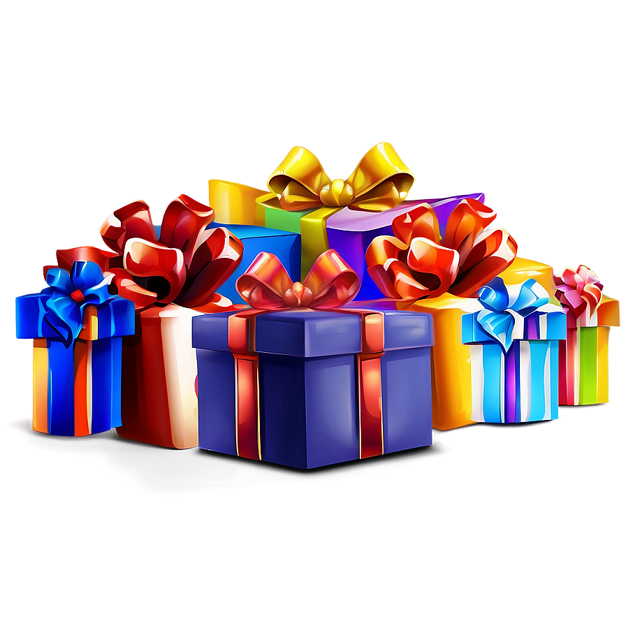 Colorful Gift Boxes Png Ljf PNG image