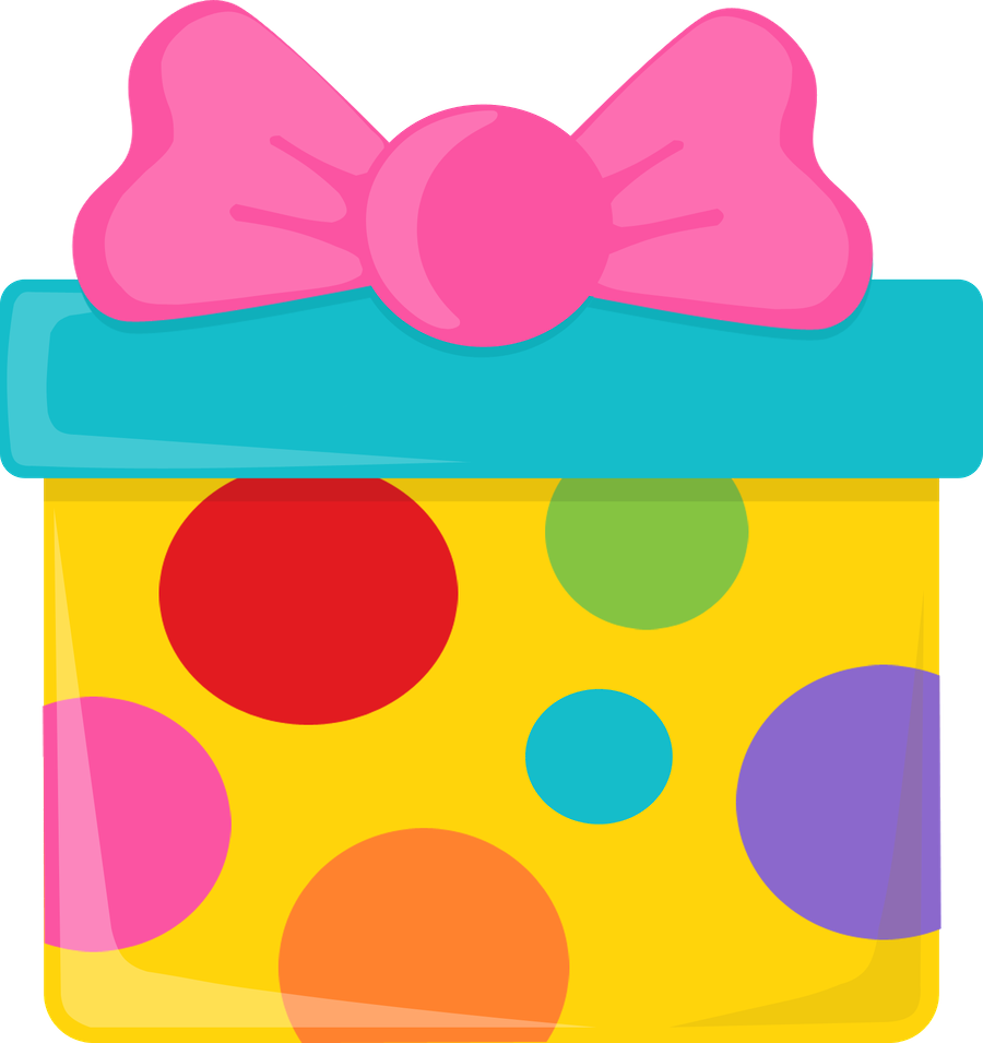 Colorful Gift Boxwith Pink Bow PNG image