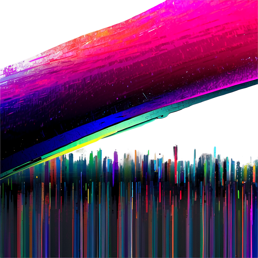 Colorful Glitch Effect Png Cut51 PNG image