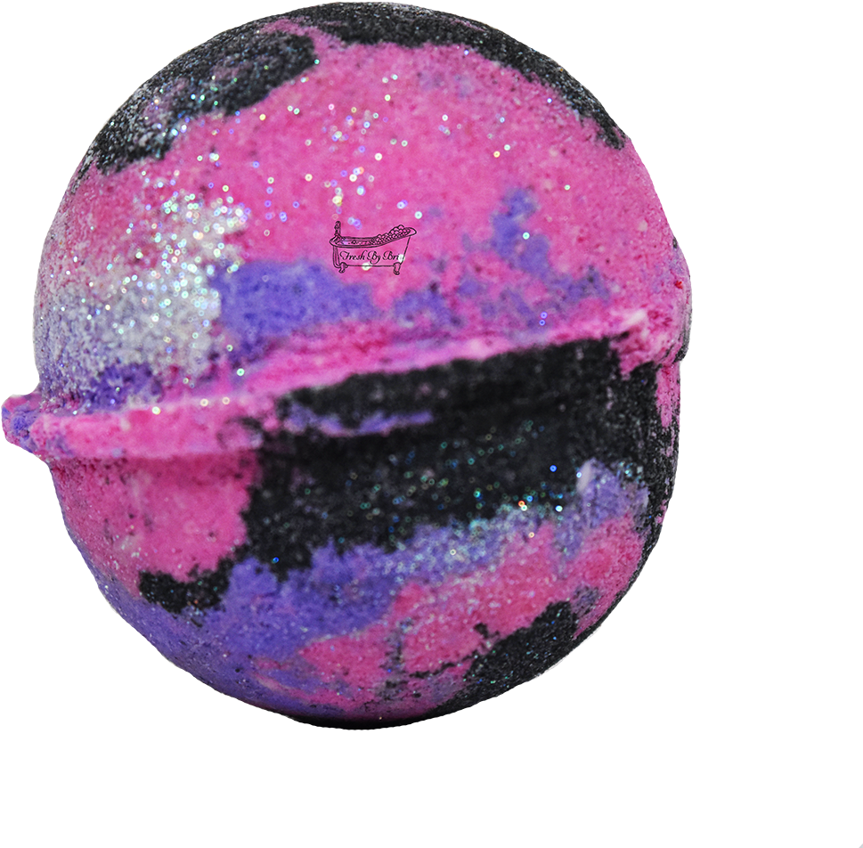 Colorful Glitter Bath Bomb PNG image