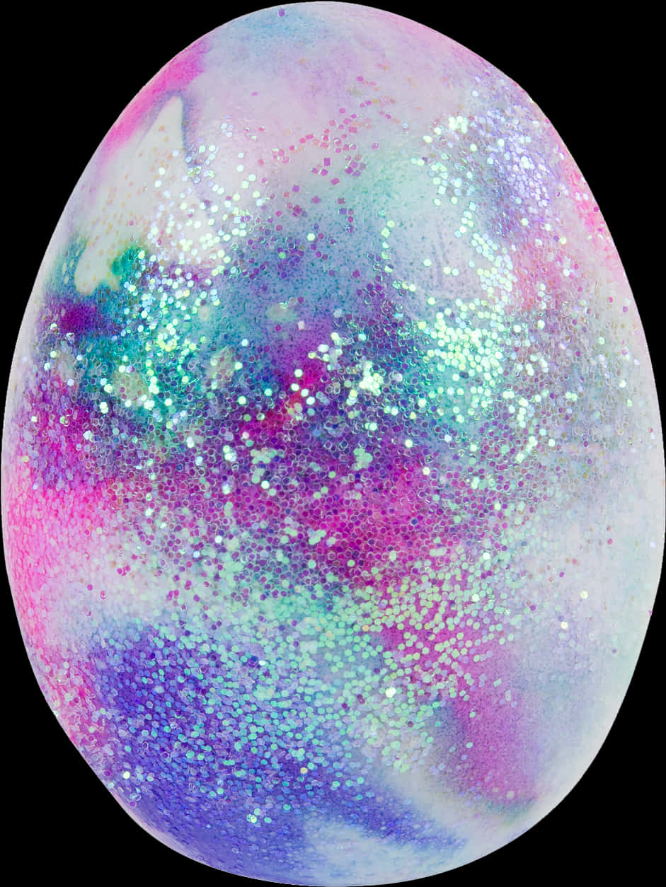 Colorful Glitter Easter Egg PNG image