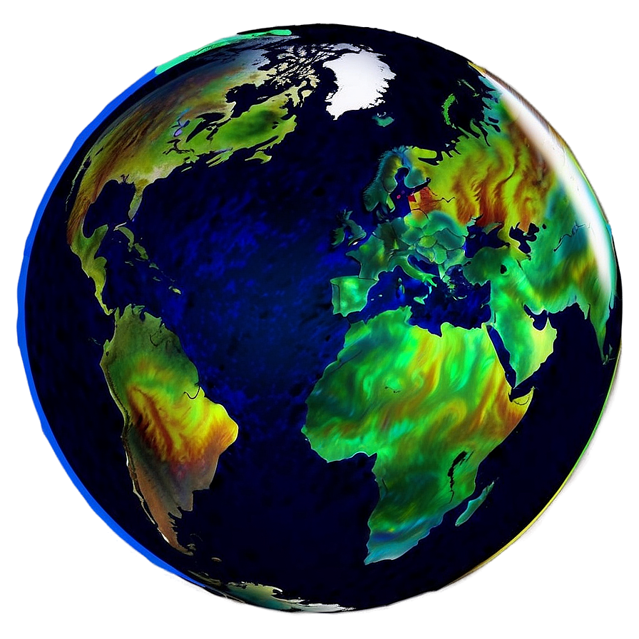 Colorful Globe Art Png 64 PNG image