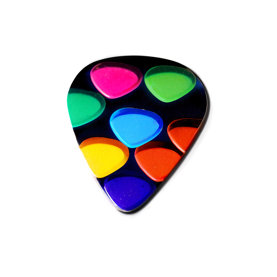 Colorful Guitar Pick Png 4 PNG image