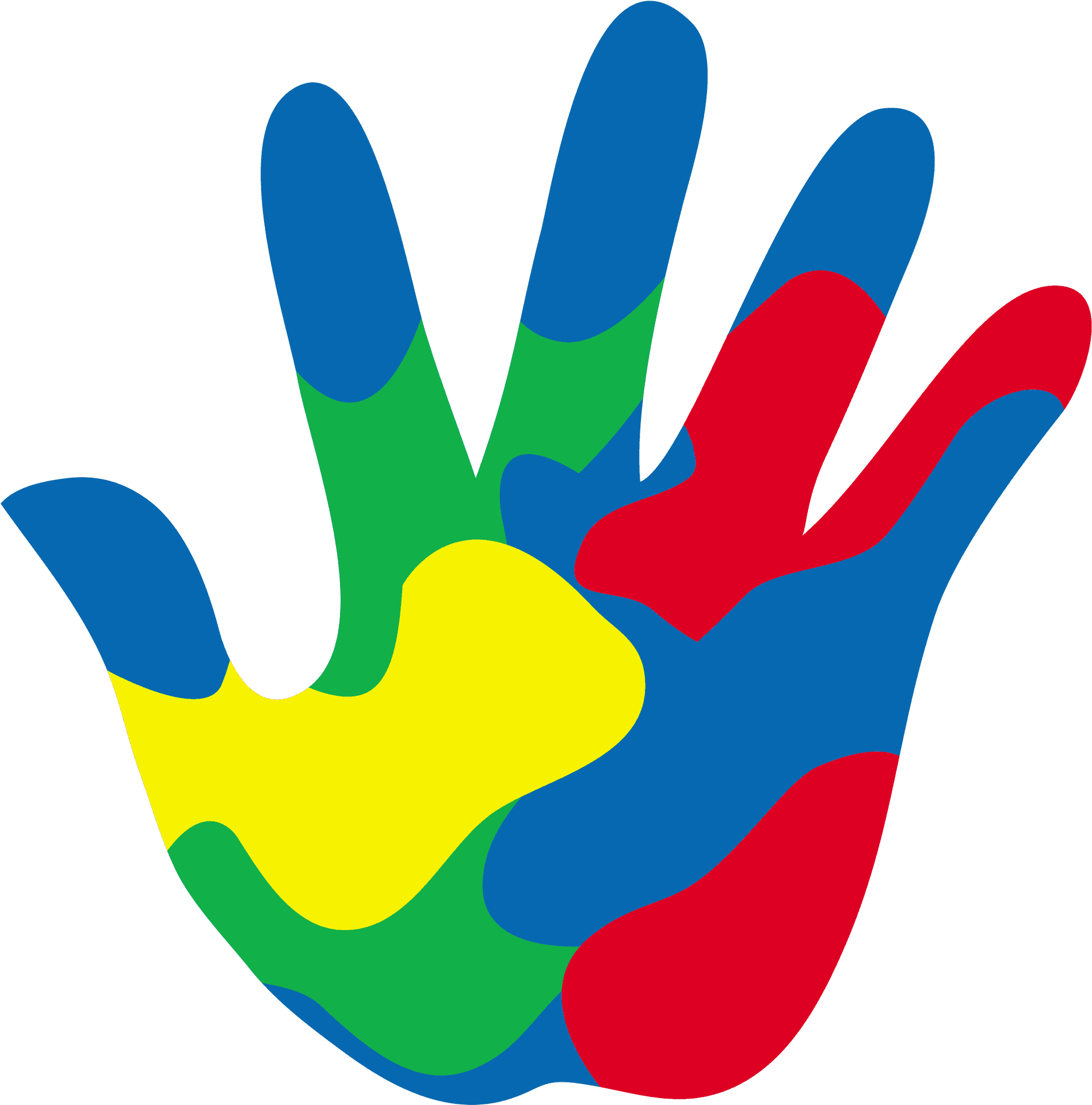 Colorful Handprint Clipart PNG image