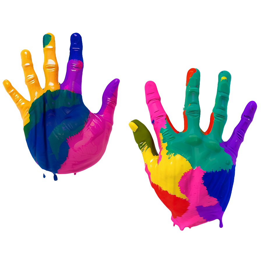 Colorful Handprint Png 51 PNG image