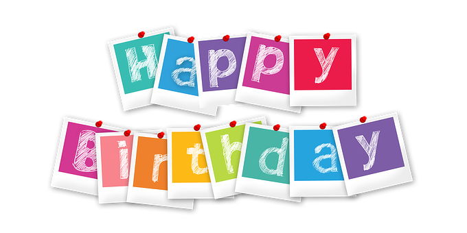 Colorful Happy Birthday Banner Image PNG image