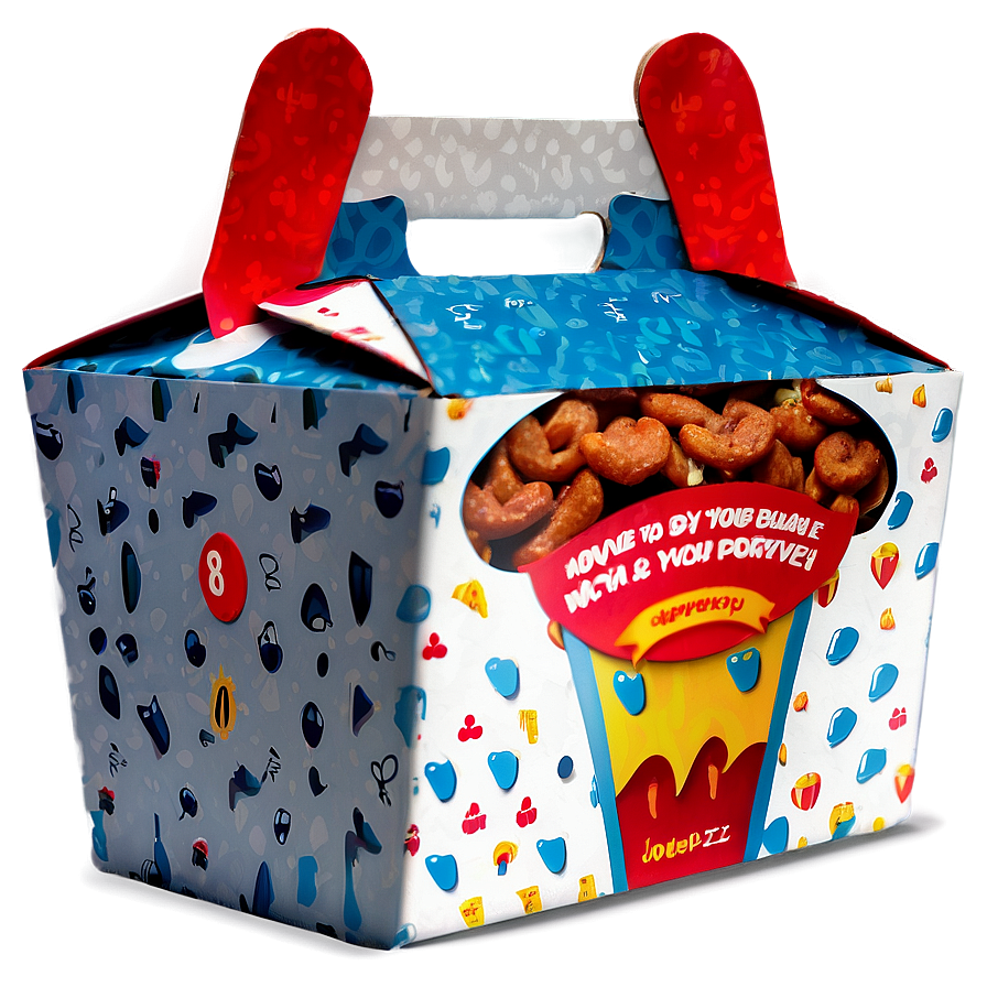 Colorful Happy Meal Box Illustration Png 06212024 PNG image