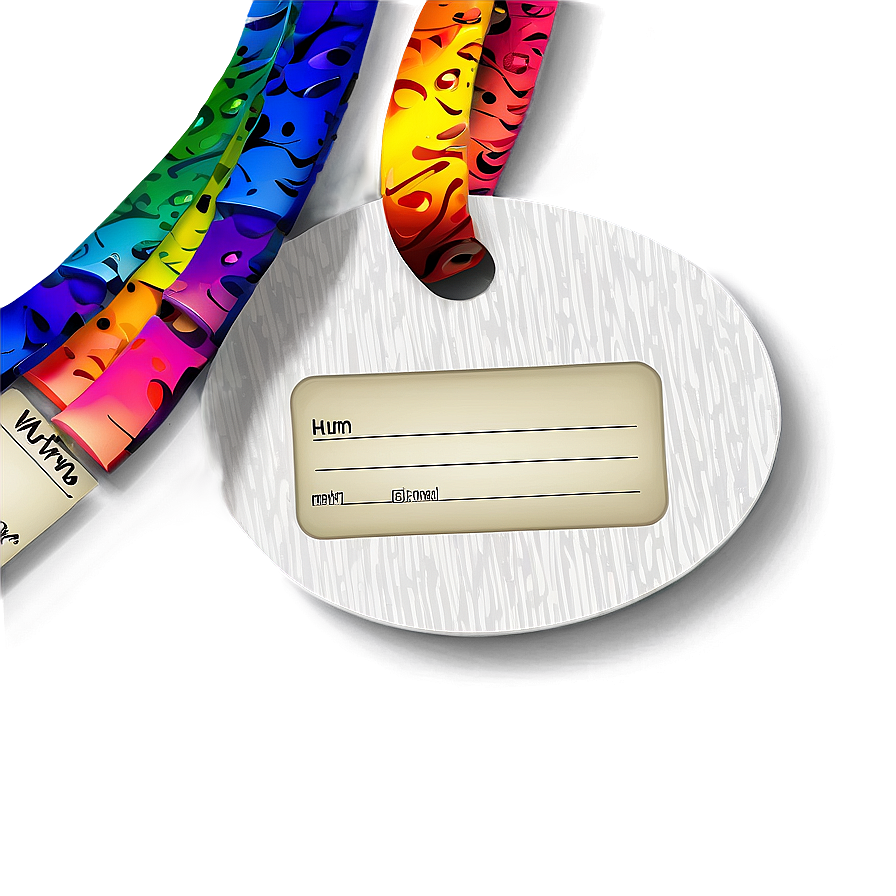Colorful Hello My Name Is Tag Template Png 05252024 PNG image