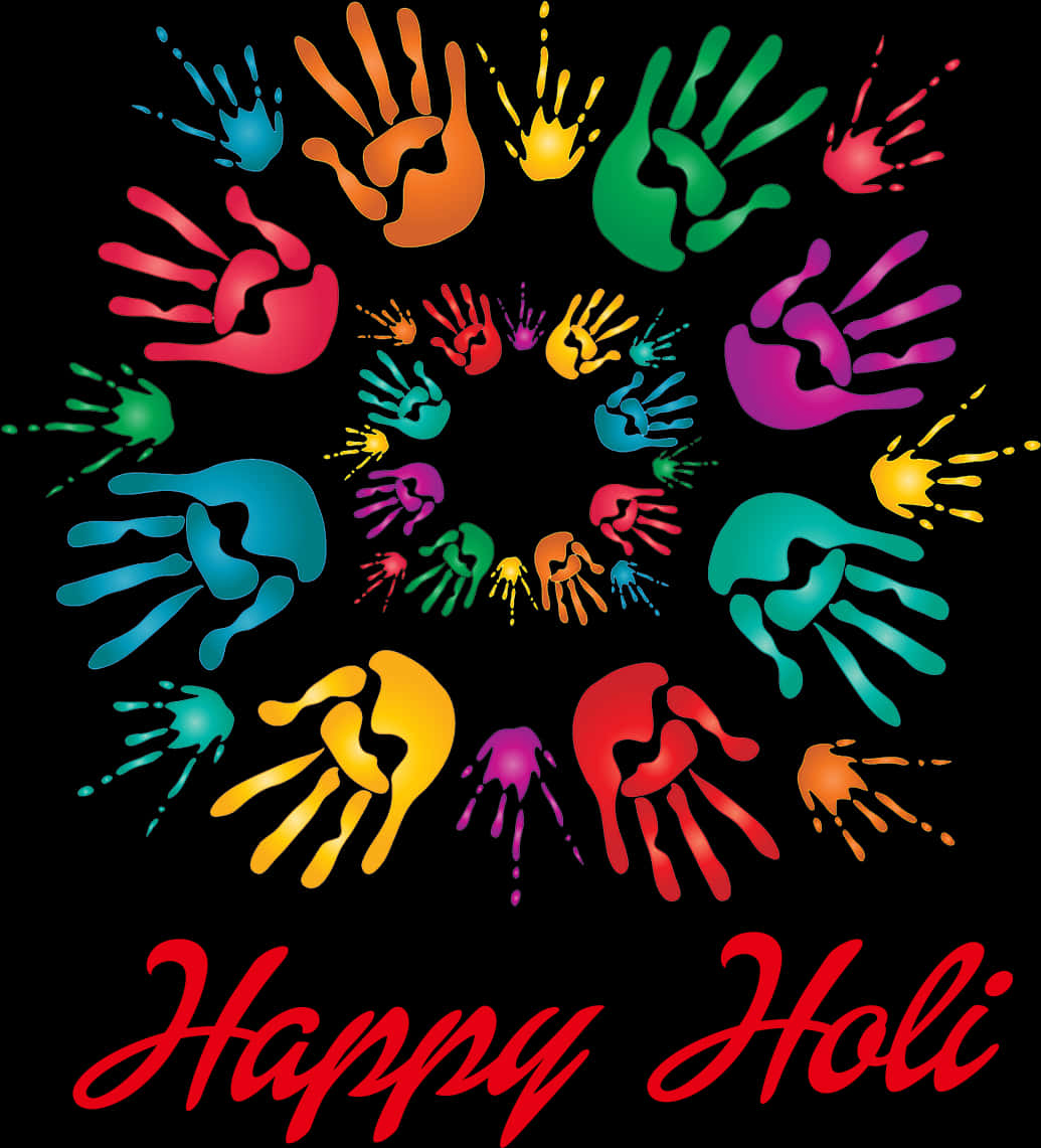 Colorful_ Holi_ Handprints_ Celebration PNG image