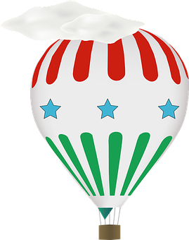 Colorful Hot Air Balloon Adventure PNG image