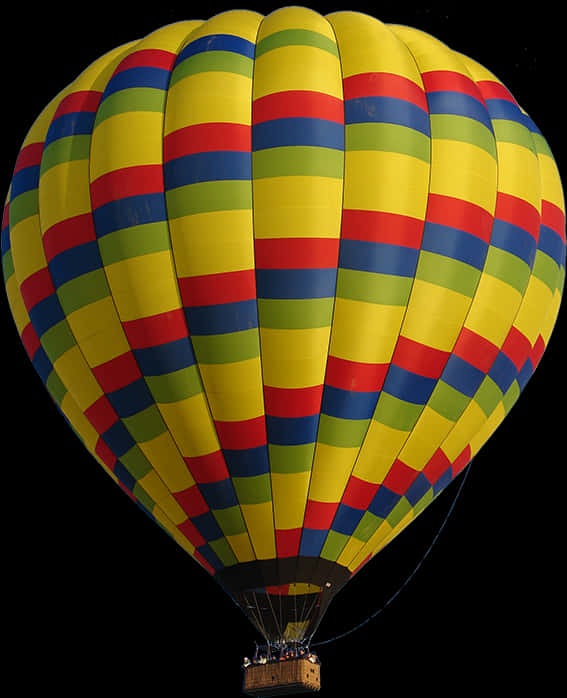 Colorful Hot Air Balloon Transparent Background PNG image