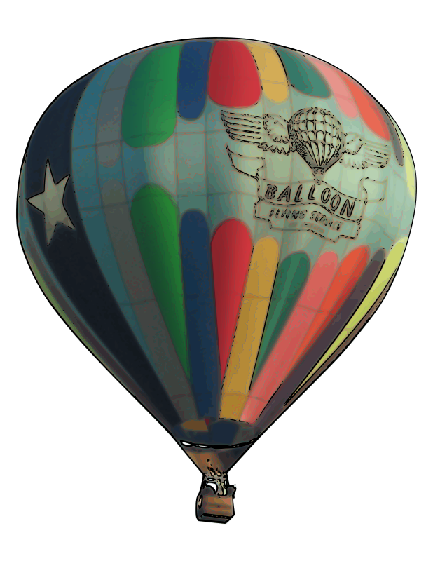 Colorful Hot Air Balloonin Flight PNG image