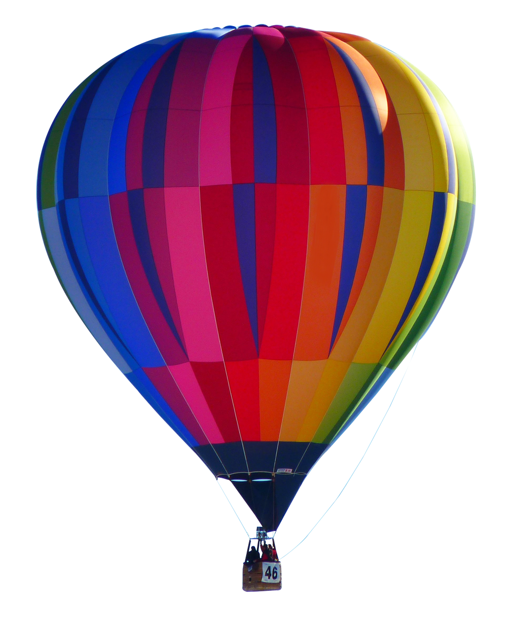 Colorful Hot Air Balloonin Sky PNG image