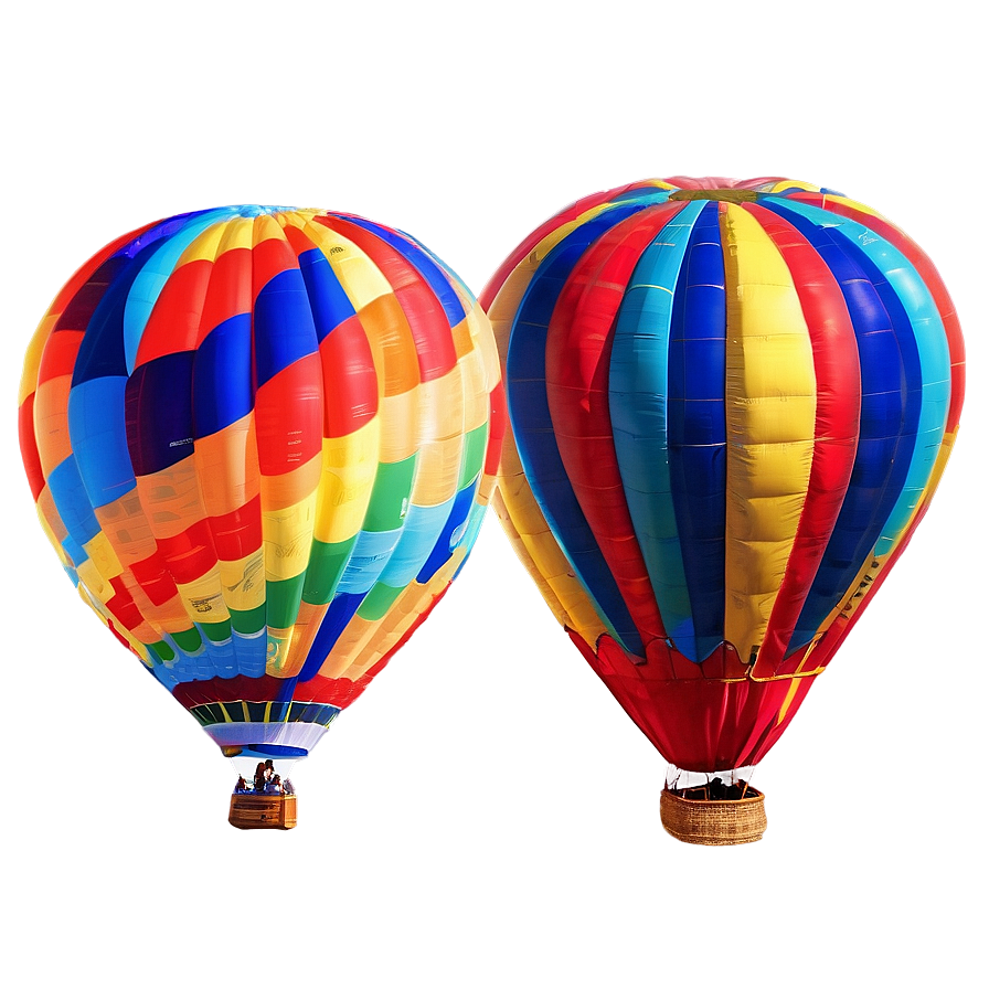 Colorful Hot Air Balloons Photo Png 05212024 PNG image