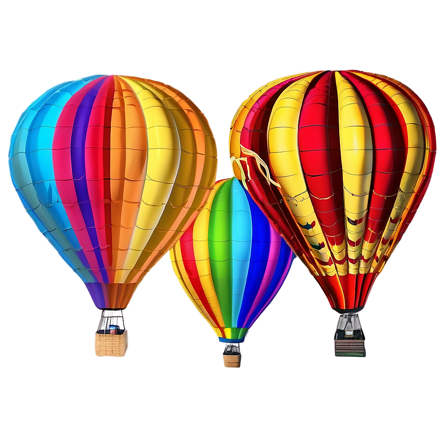 Colorful Hot Air Balloons Photo Png 22 PNG image