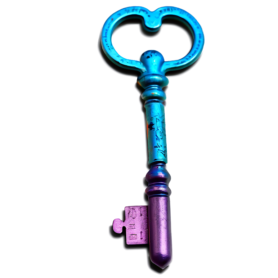 Colorful House Key Png 15 PNG image