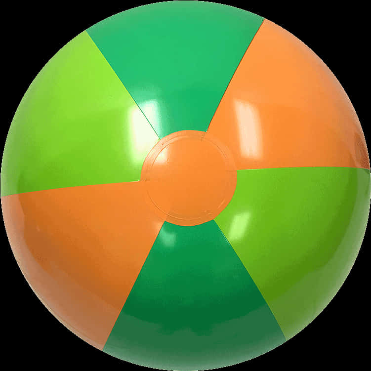 Colorful Inflatable Beach Ball PNG image