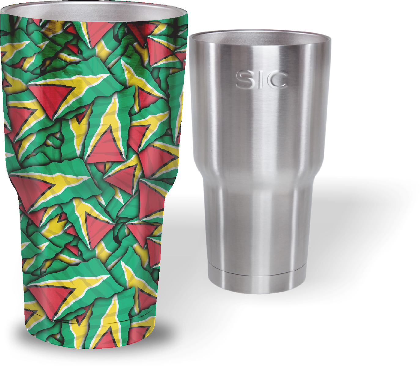 Colorful Insulated Tumblerand Stainless Steel Cup PNG image