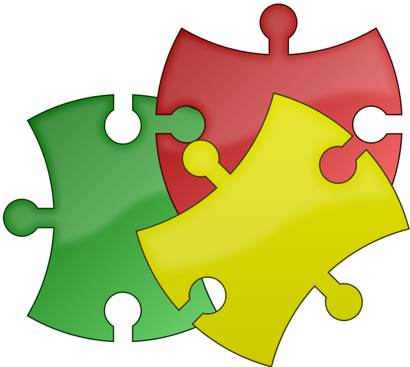 Colorful Jigsaw Puzzle Pieces PNG image